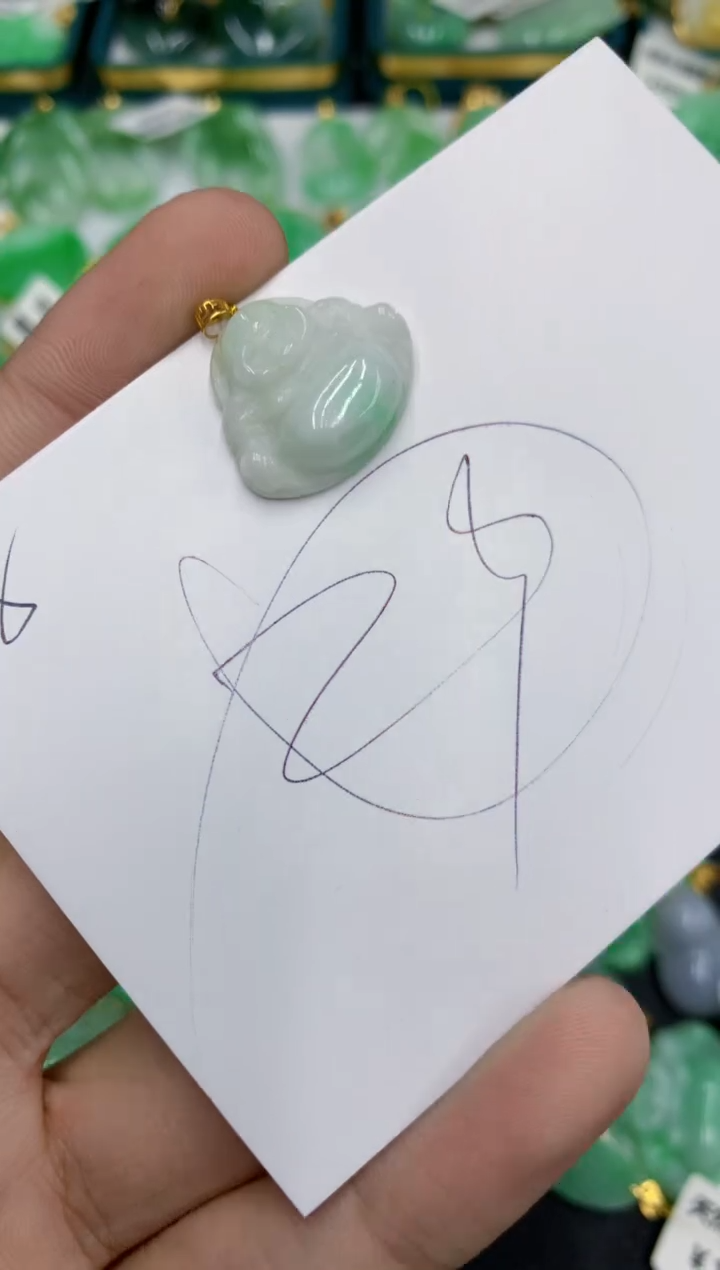 【闪购商品】翡翠颈饰18K金镶嵌翡翠