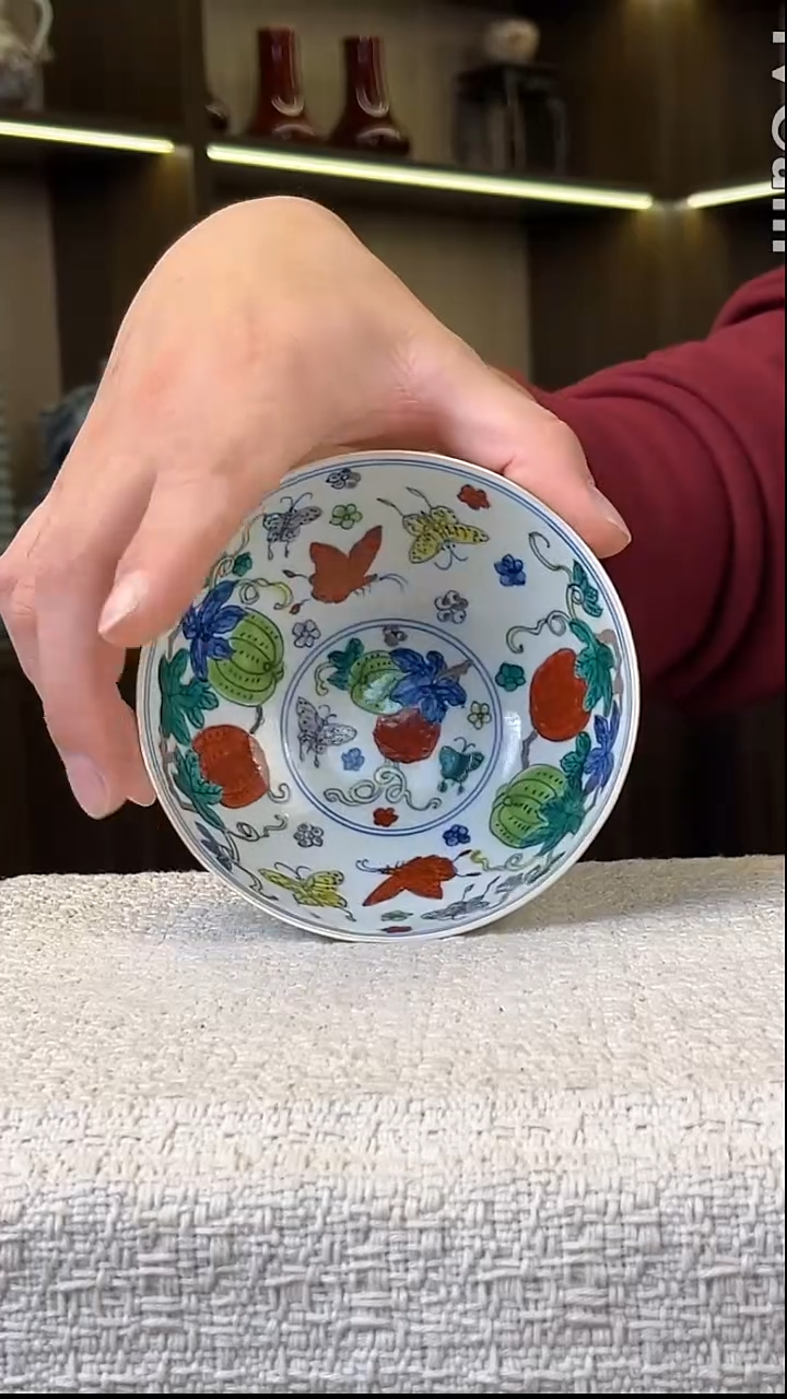 瓷片景德镇毛仔柴窑杯