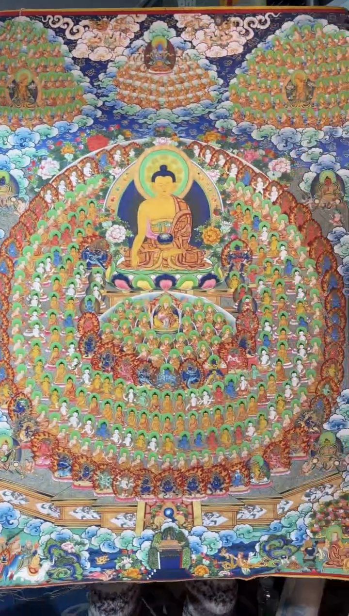 卷轴画龙妹的唐卡tk16