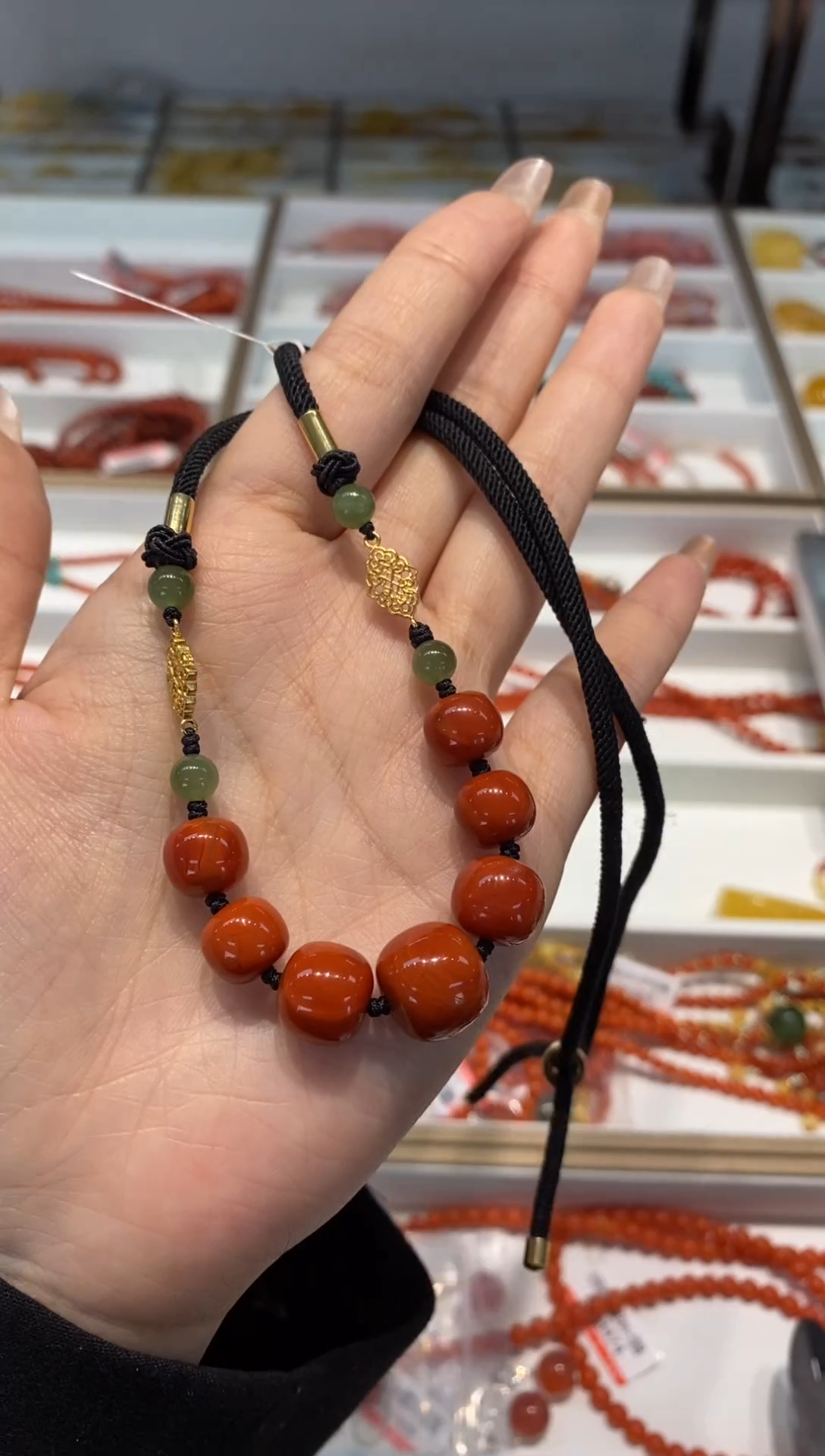 【闪购商品】南红玛瑙颈饰未镶嵌项链