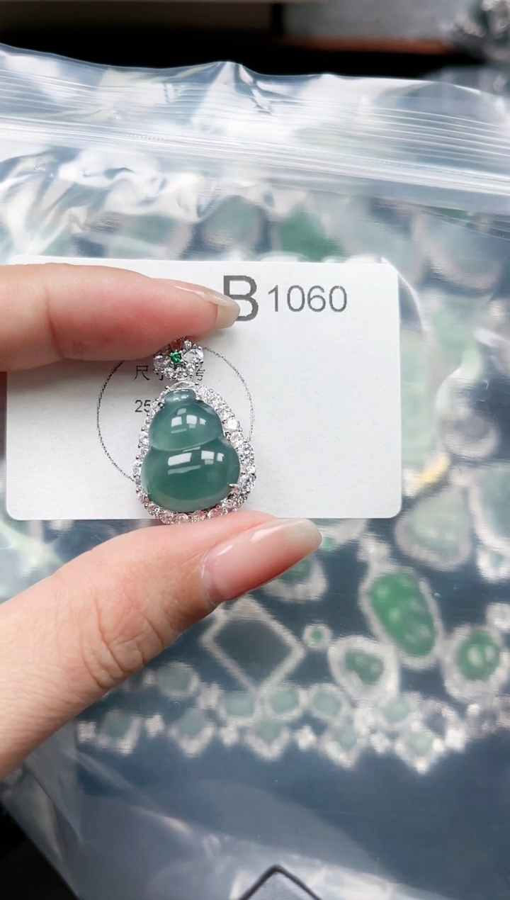 【闪购商品】翡翠颈饰未镶嵌1060赠皮绳