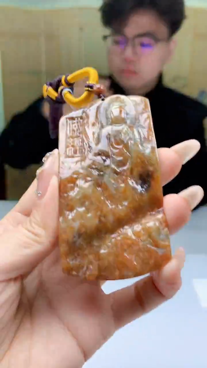 【闪购商品】定制翡翠未镶嵌4688ty-毛货挂件125