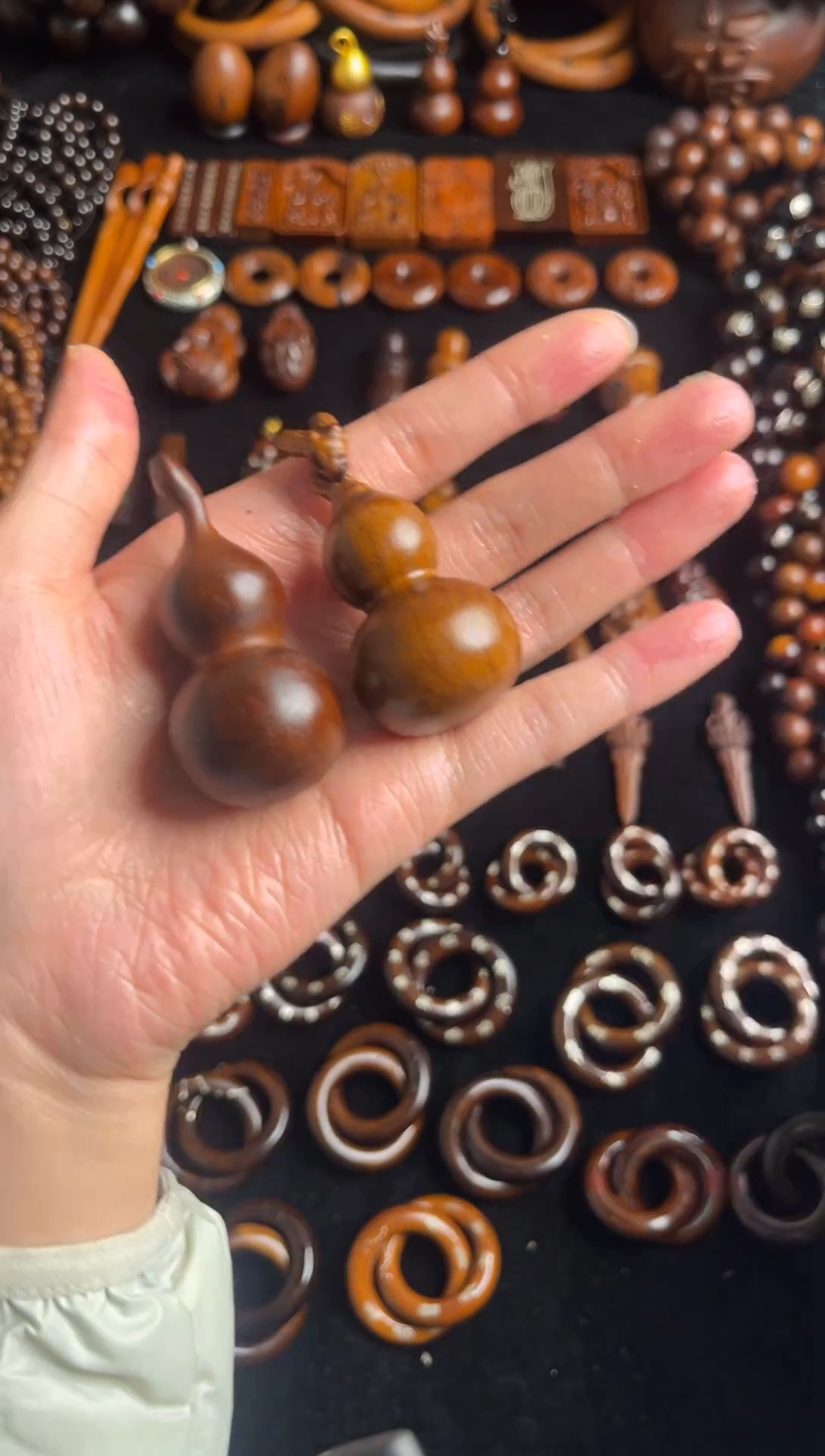 枣木雷击枣木龙头葫芦手把件