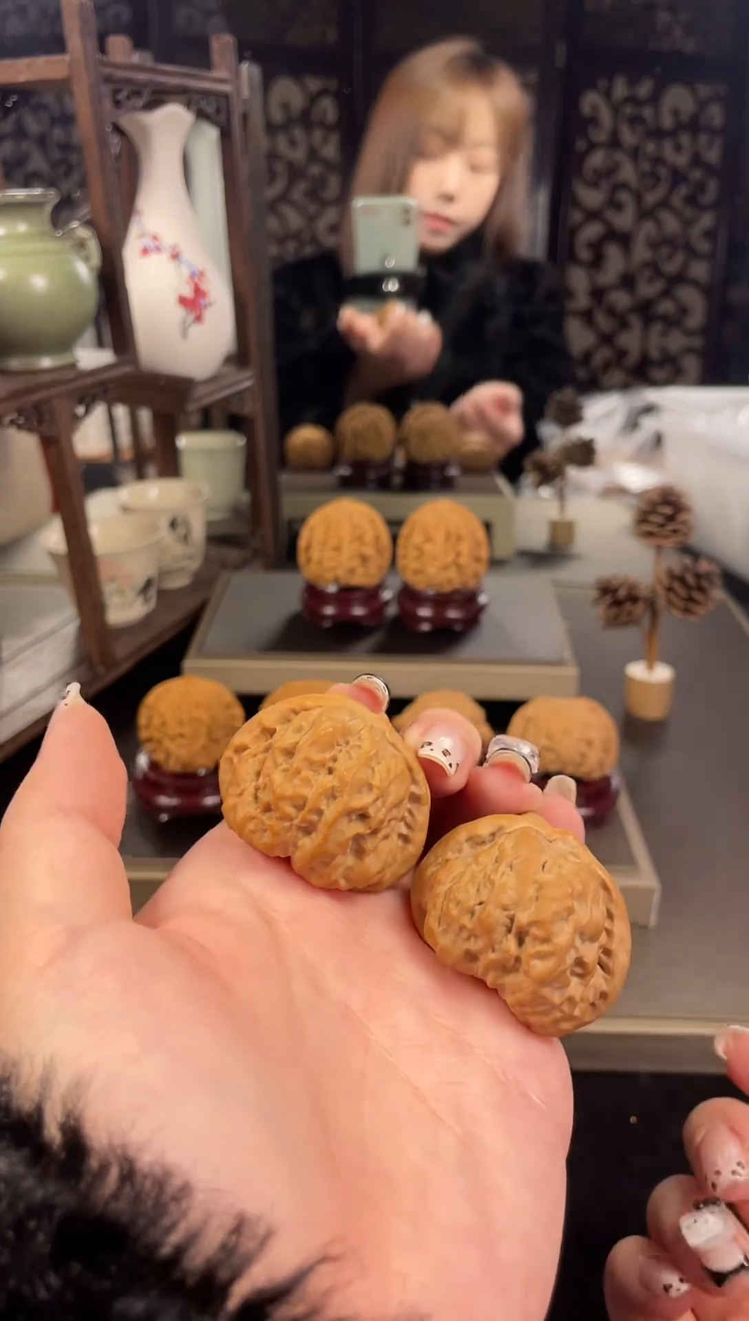 【闪购商品】文玩核桃把件蛤蟆头39尺-14