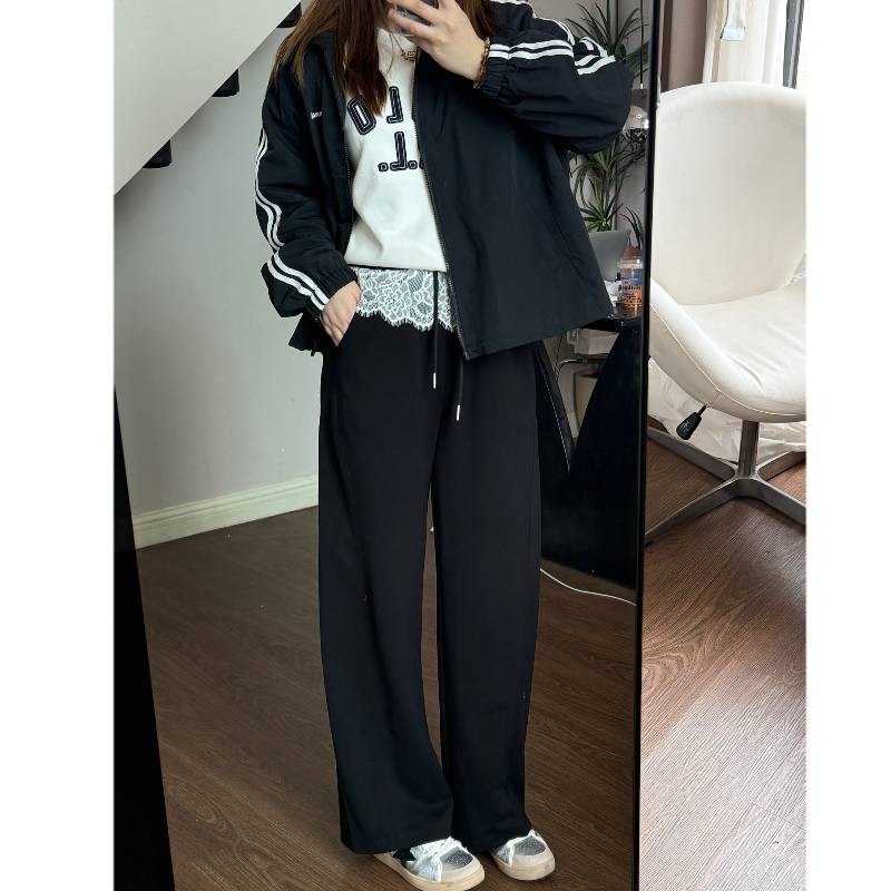 青青·STUDIO〖蕾丝卫裤〗春款大码蕾丝心机显瘦卫裤QS25049