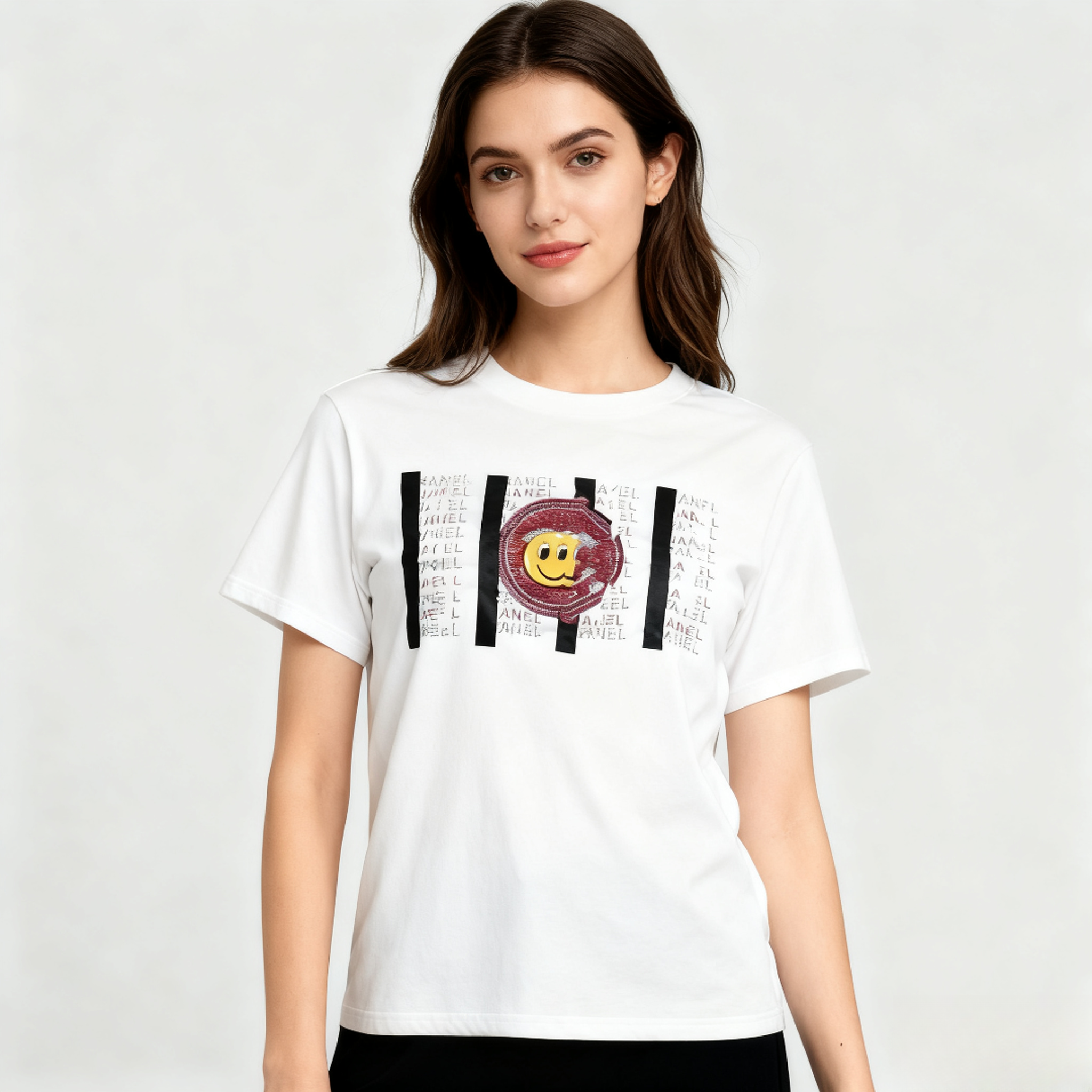 JNJA休闲纯棉短袖T百搭新款高端时尚短袖T恤LT041