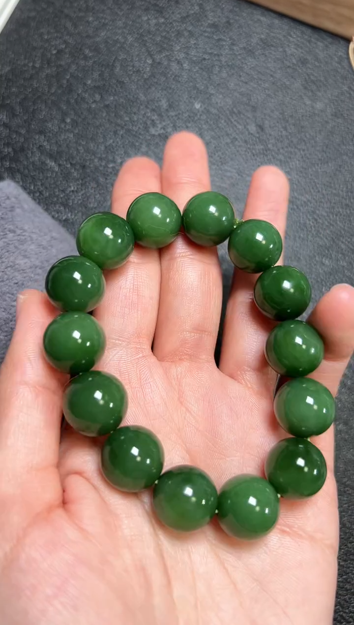 【闪购商品】和田玉（碧玉）手串未镶嵌碧玉