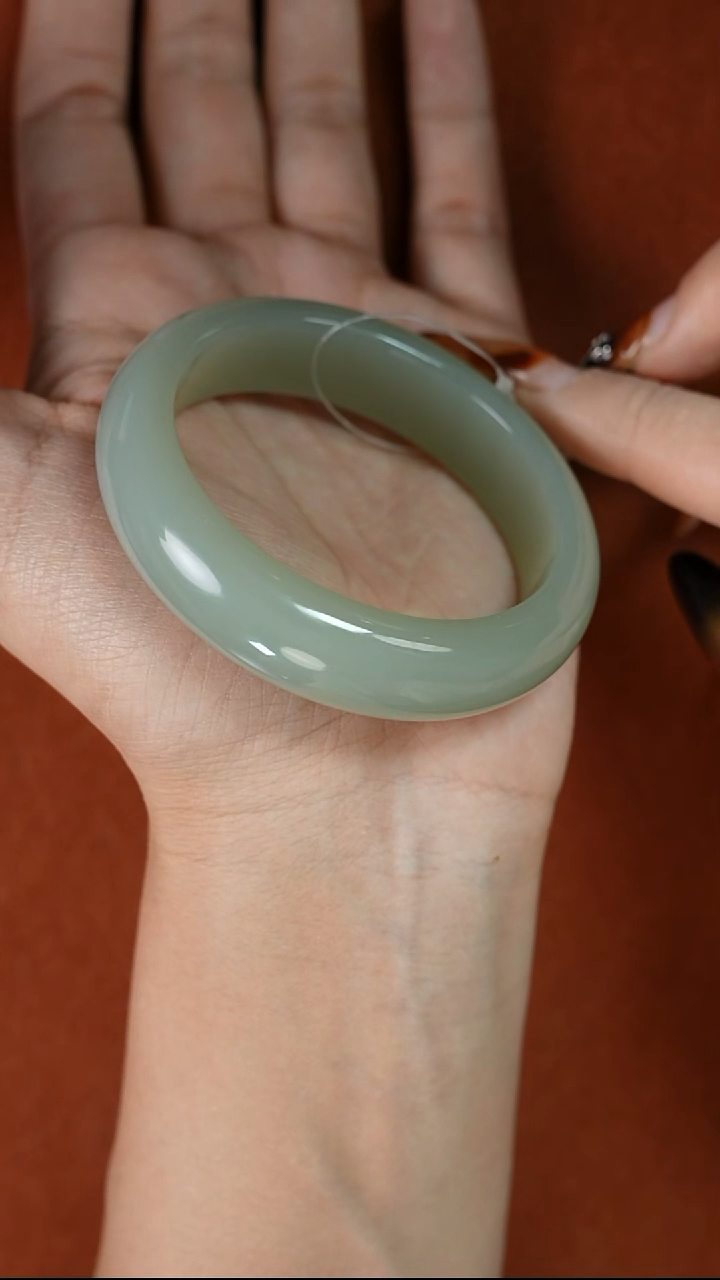 未镶嵌手镯和田玉且末近矿微色差54+j