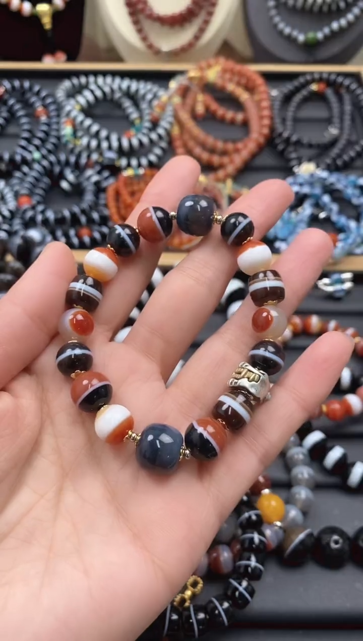 【闪购商品】玛瑙/玉髓手串未镶嵌手串