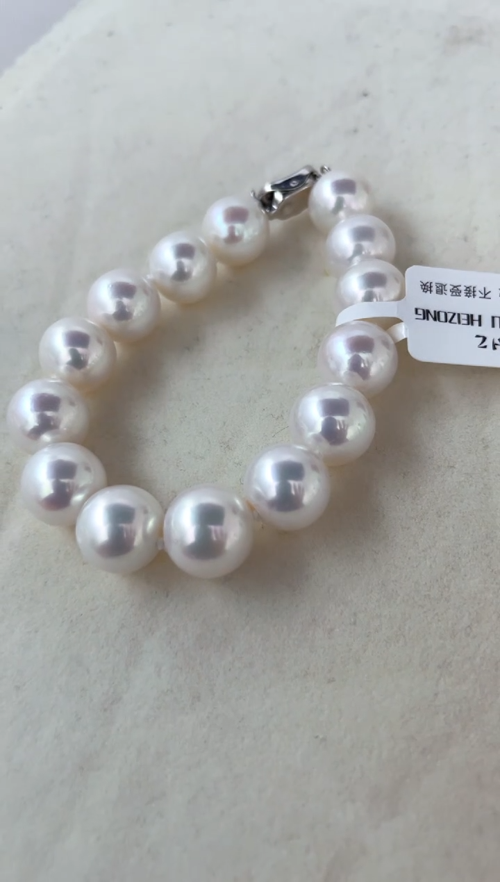 【闪购商品】淡水珍珠手链银S925镶嵌手链