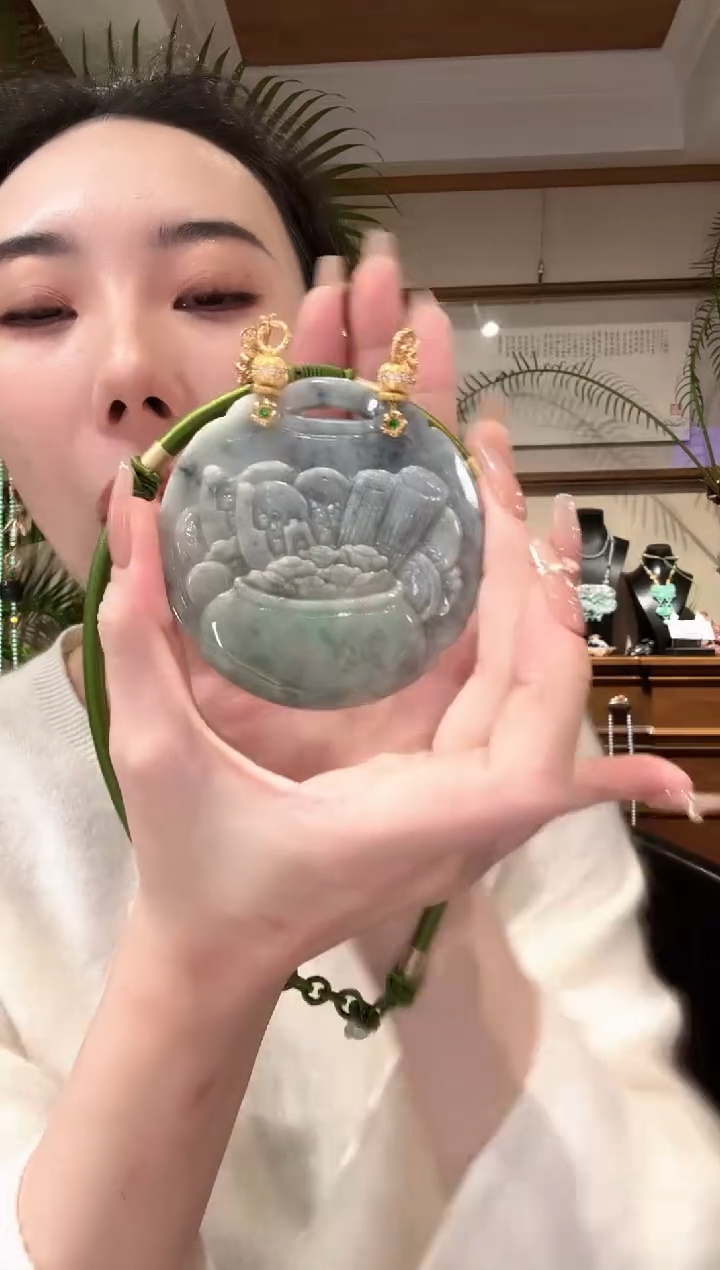 【闪购商品】翡翠颈饰未镶嵌国风