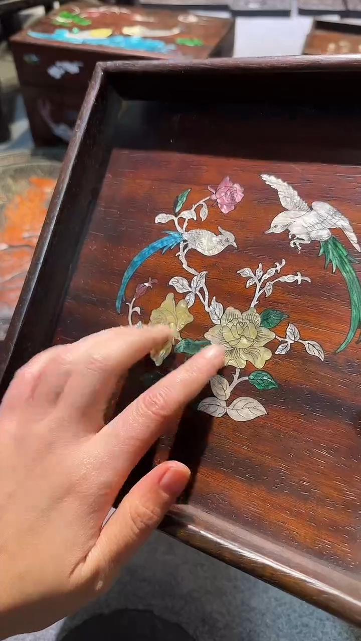 木紫檀拆件雕刻板以直播间实物为准微瑕老物件