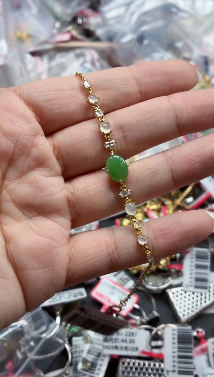 银S925镶嵌戒指翡翠天然A货缅甸翡翠