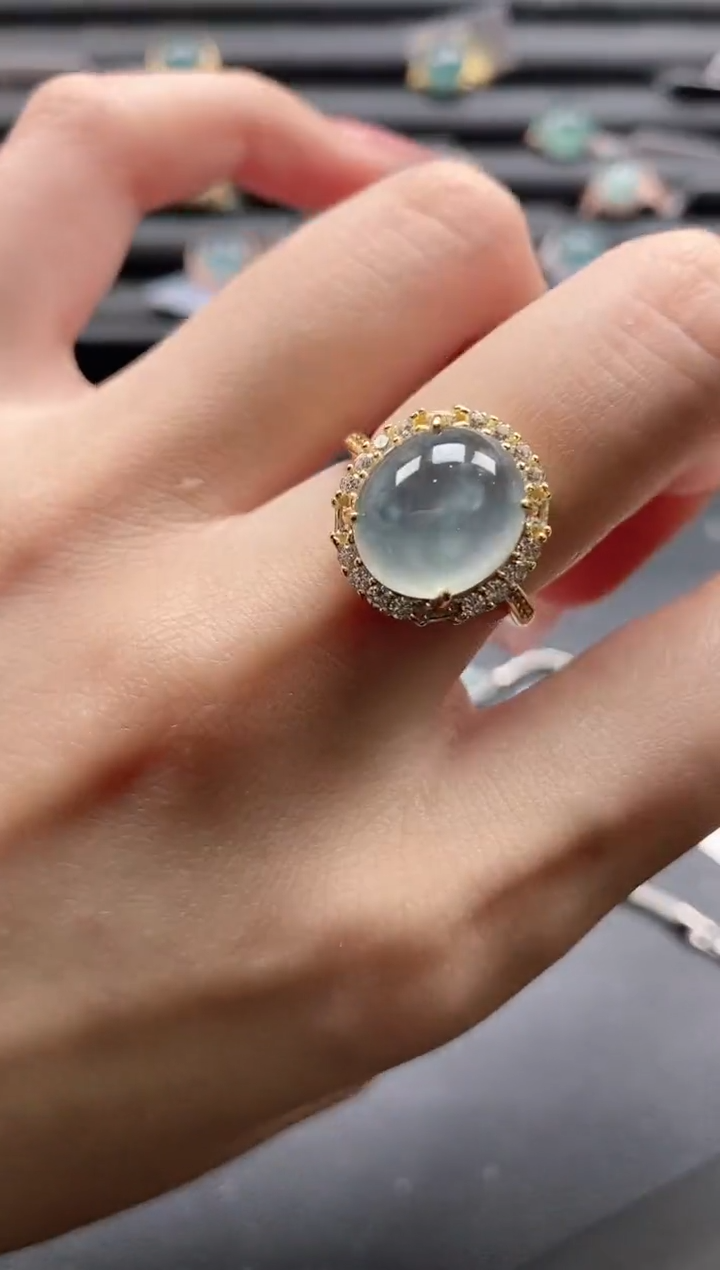 【闪购商品】翡翠戒指银S925镶嵌11111