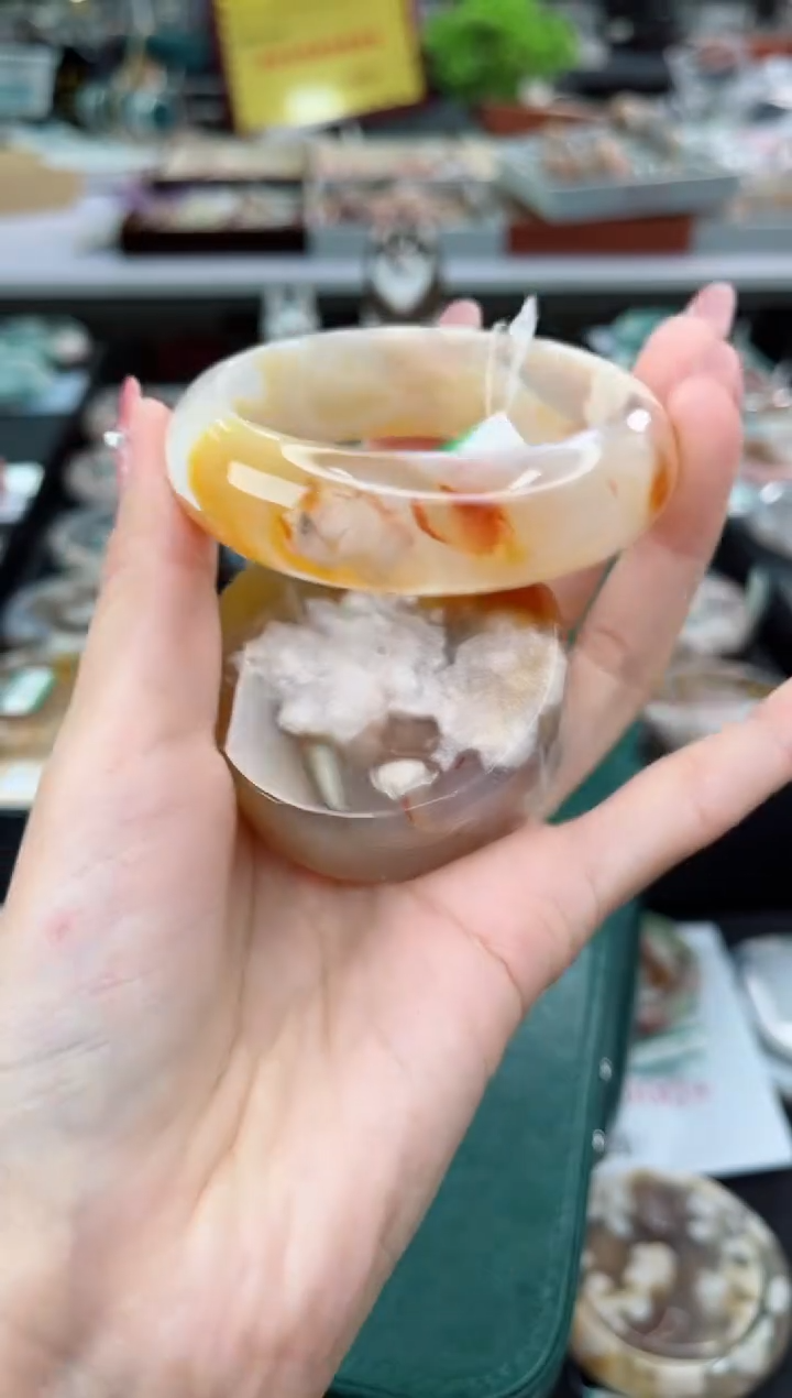 【闪购商品】石英质玉手镯未镶嵌54圈口（赠品镯心）3515669