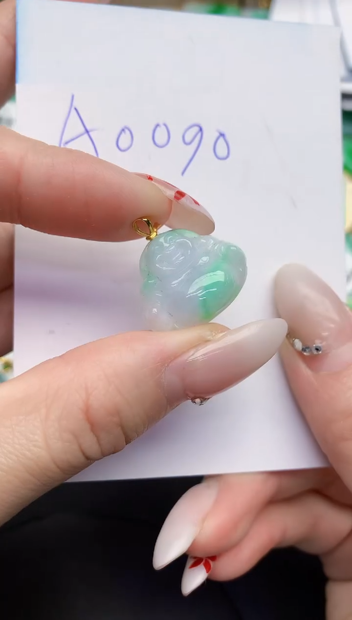 【闪购商品】翡翠颈饰18K金镶嵌000000000000