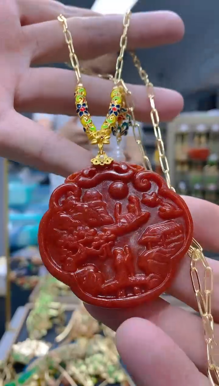 【闪购商品】翡翠耳饰合金0286翡翠锁骨链