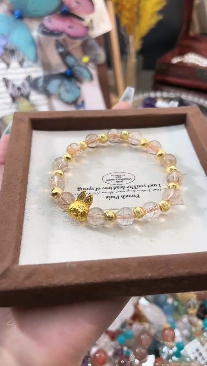 【闪购商品】水晶手链未镶嵌多样性发货颜色微差发其一