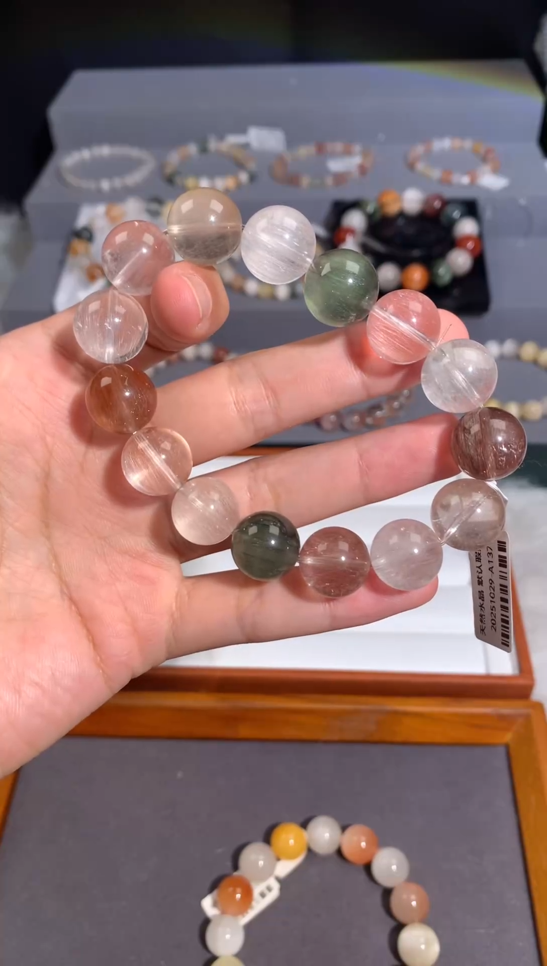 未镶嵌手链水晶10号链接 卡14咪+