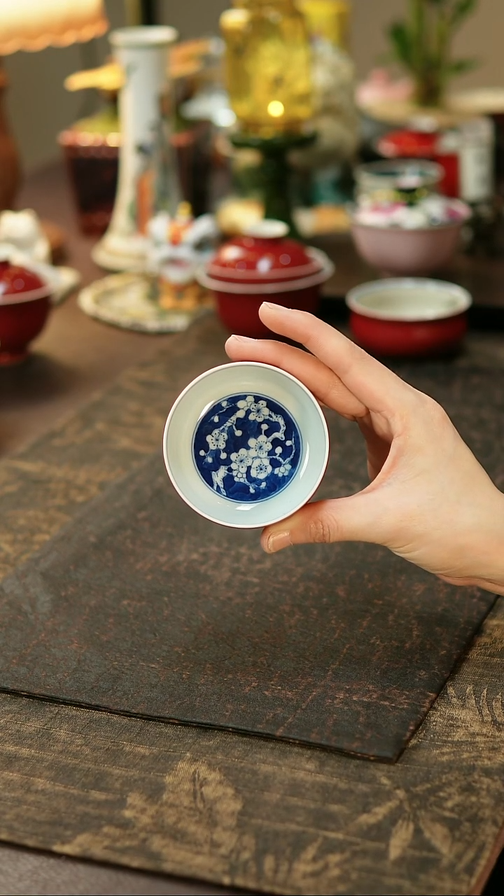 景德镇陶瓷杯碗柴烧多人