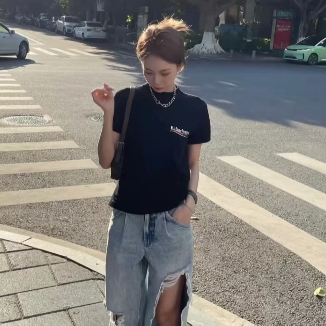 99新 Balenciaga/巴黎世家 海囤Q/巴黎世家上衣/s码/fy162304