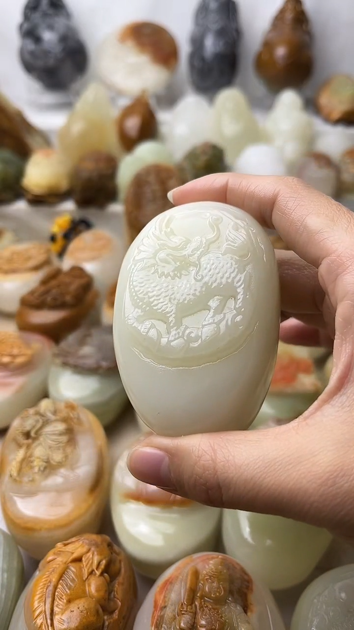 石材古青石棉纹正常不退换麒麟