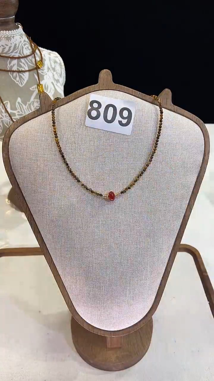 项链钛钢淡水珍珠809