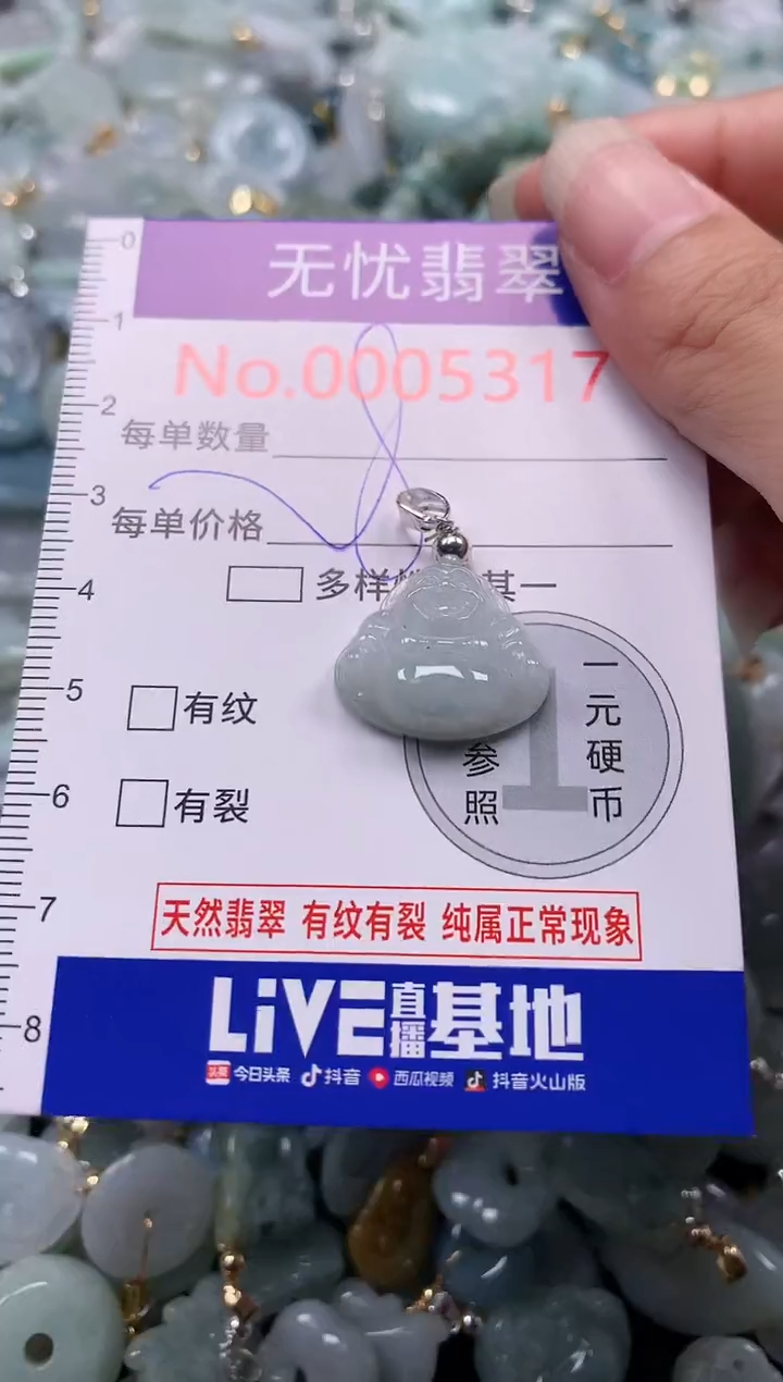 吊坠(不含链)未镶嵌翡翠5317