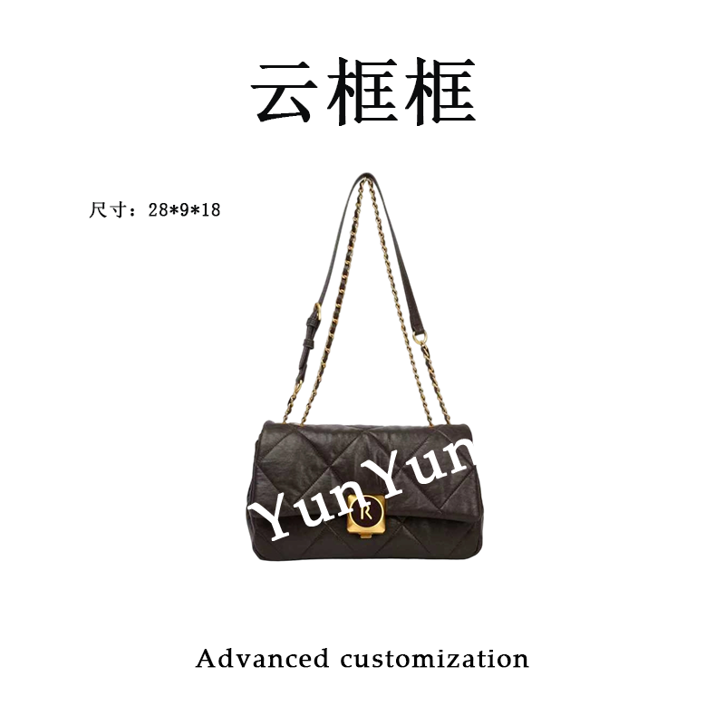 【云云甄选】BF-66595-咖啡-轻奢时尚女士新款单肩斜挎包