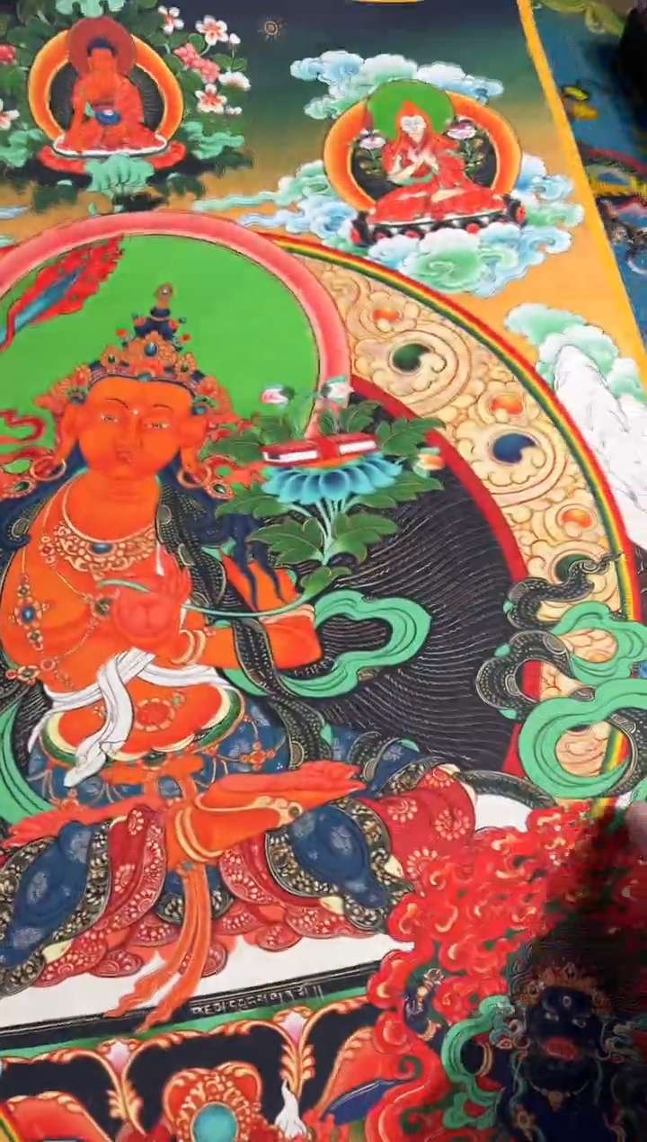 卷轴画卷轴画天天的唐卡