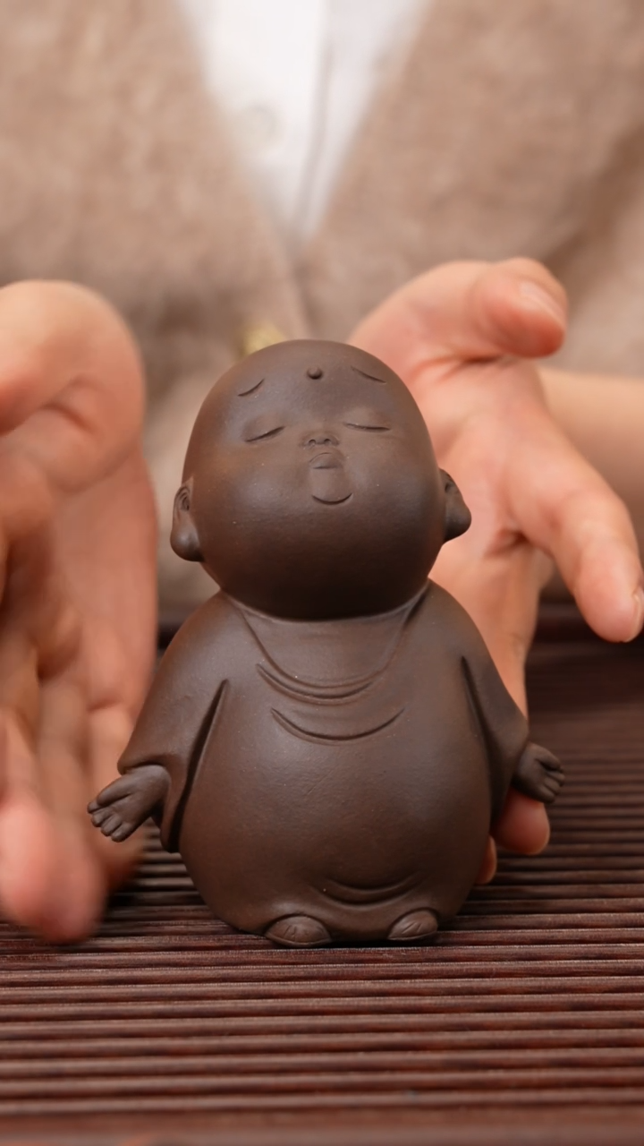 【闪购商品】紫砂茶宠紫泥小沙弥