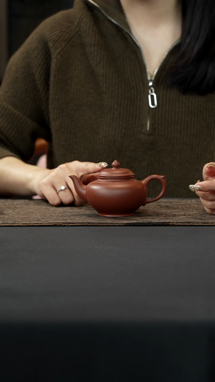 【闪购商品】紫砂茶壶清水泥笑樱壶180cc