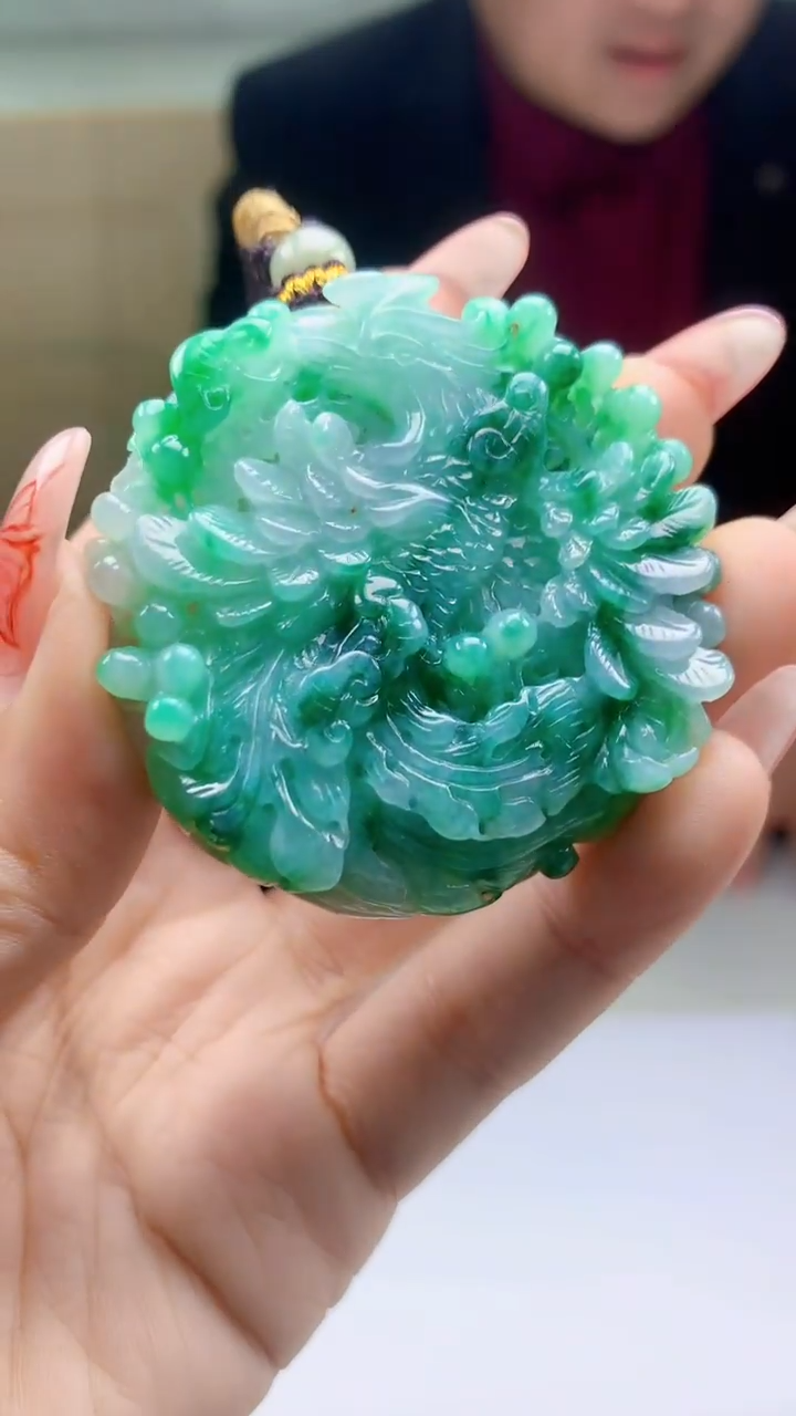 【闪购商品】定制翡翠未镶嵌4969ty-毛货挂件89