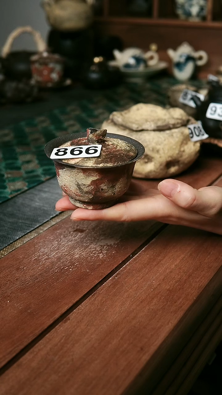 紫砂全手工系列-100毫升盖碗