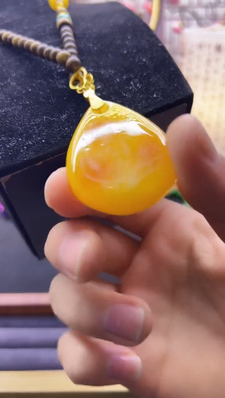 【闪购商品】蜜蜡颈饰14K金镶嵌X15          