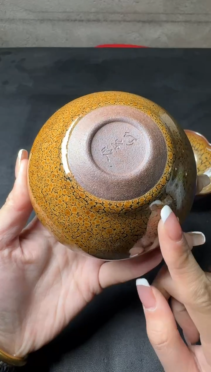 【闪购商品】茶盏何定欣鹧鸪斑107