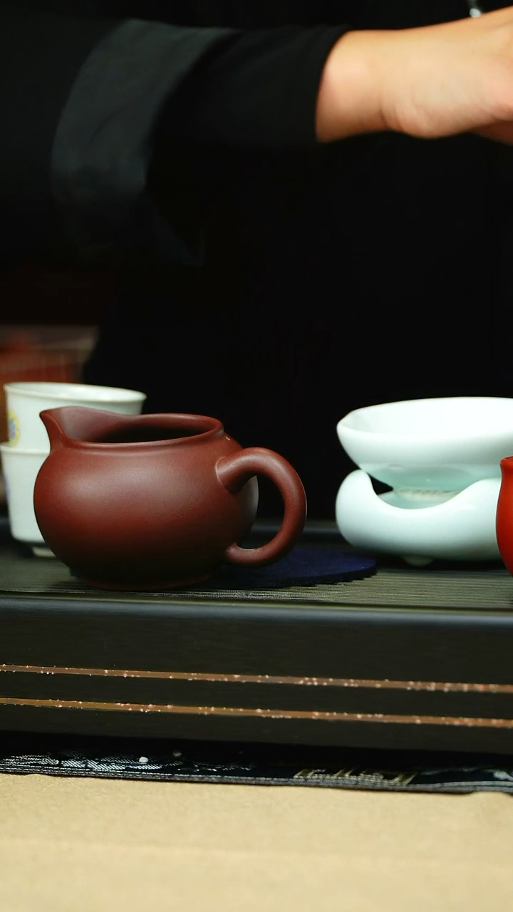 茶杯紫砂老紫泥公道杯200cc