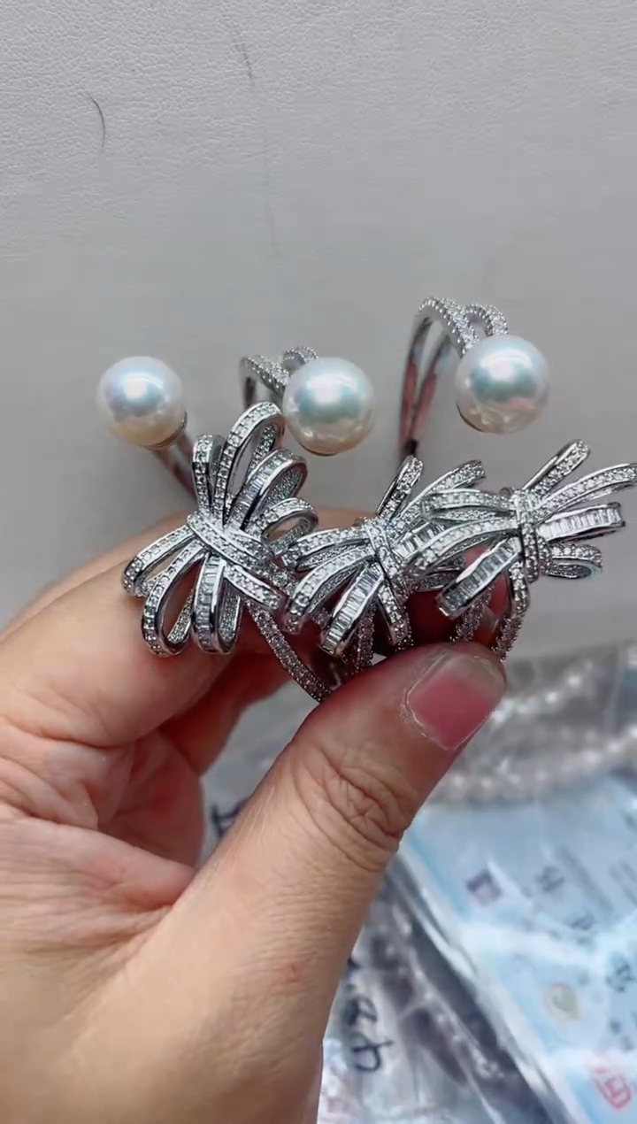 未镶嵌手镯淡水珍珠多样性发其一，非无暇