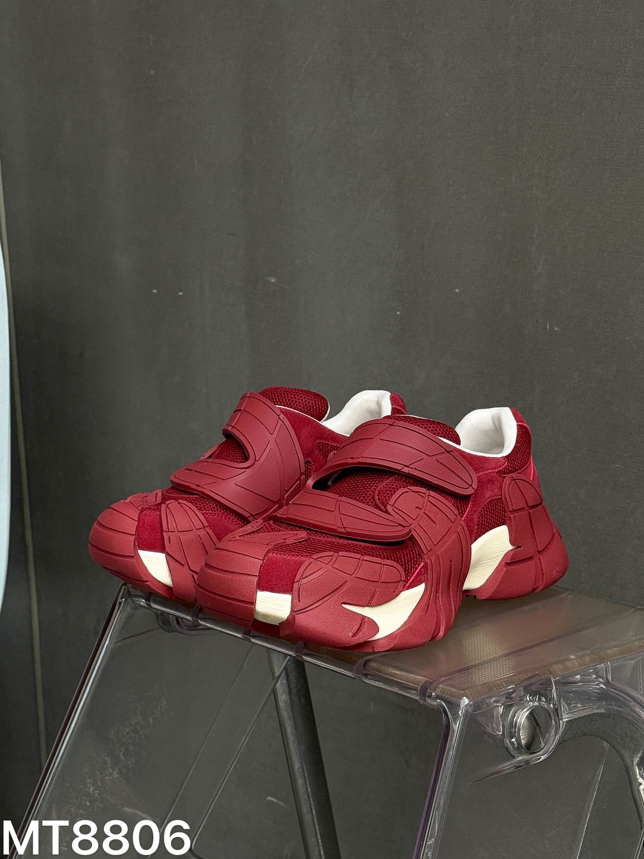 1121新款红色八爪鱼老爹鞋小个子增高厚底百搭休闲运动鞋休闲鞋