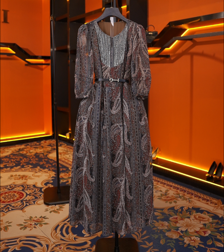 【青青专属】DT3号店轻奢设计师女装连衣裙优雅气质连衣裙R6713