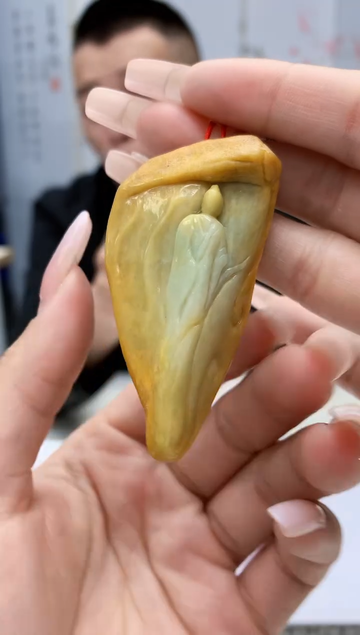 【闪购商品】定制翡翠未镶嵌4812lr-毛货挂件15