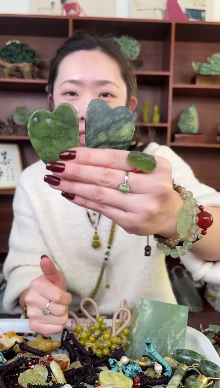 未镶嵌蛇纹石玉颈饰多样性发货拍一发一