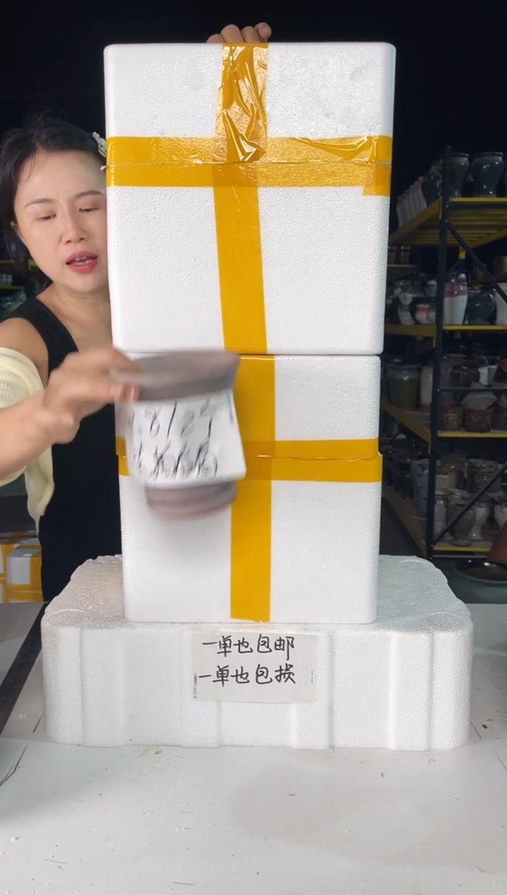 宜兴紫砂粗陶花盆