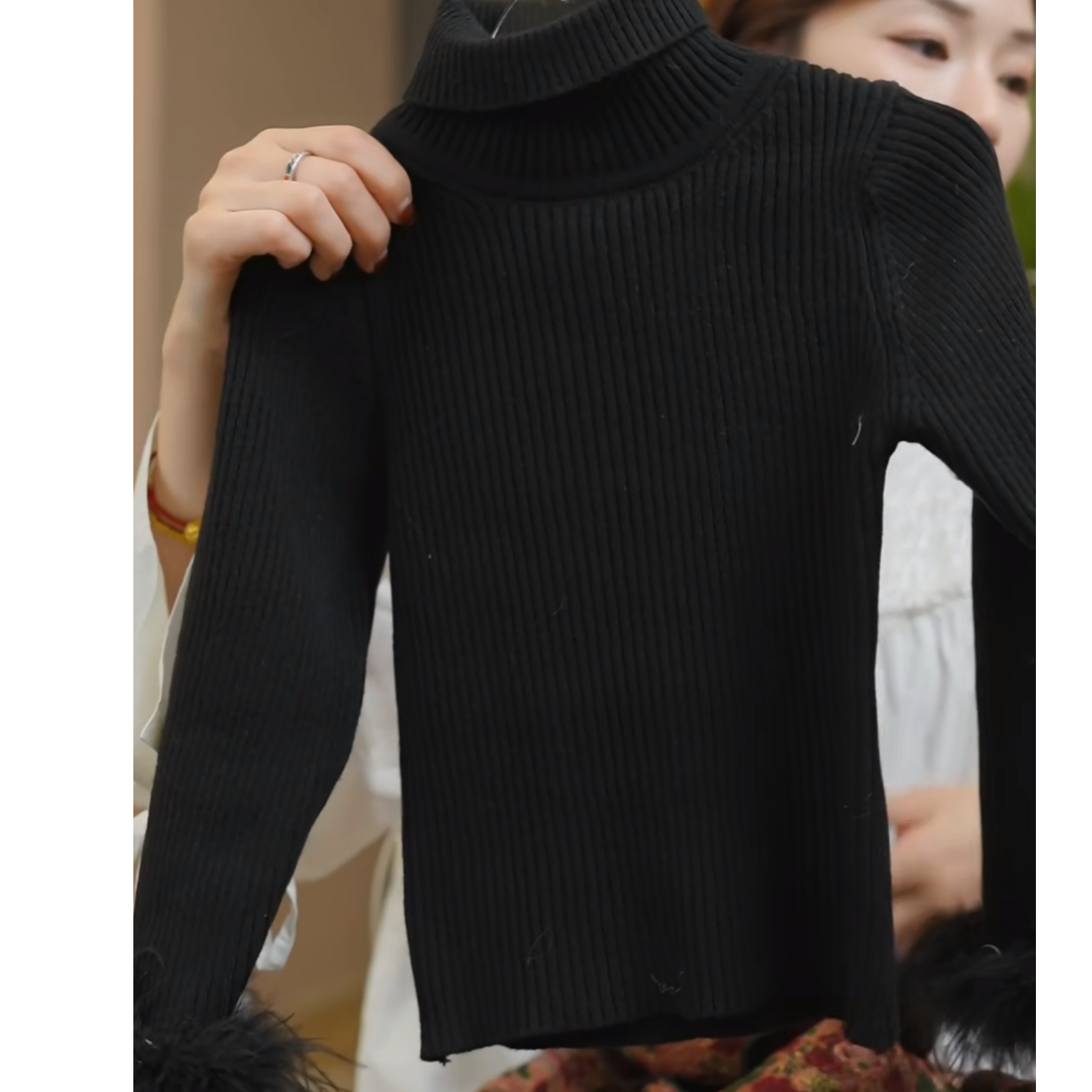 KidsOnTheMoon 袖口毛毛打底