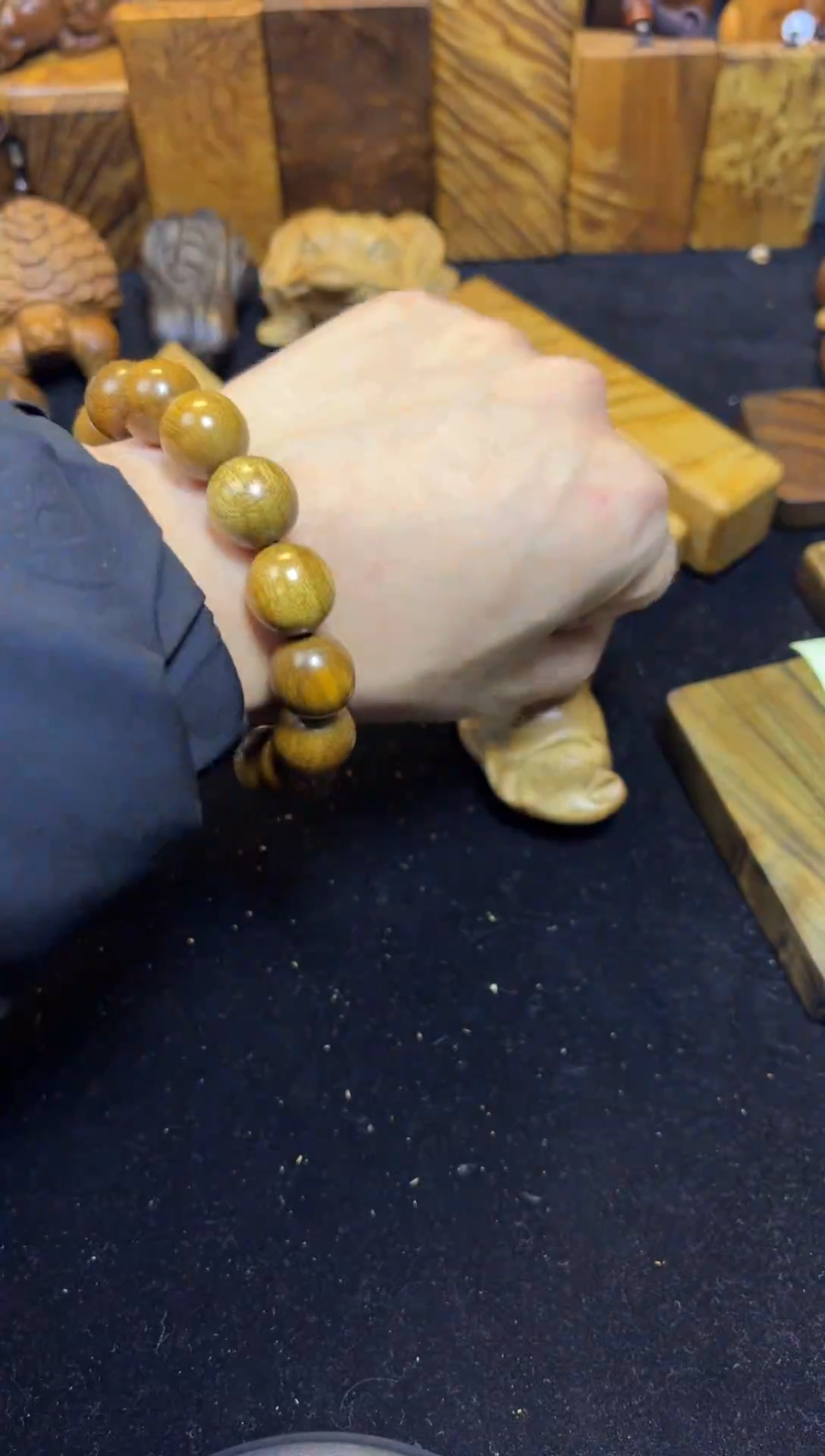 【闪购商品】楠木（金丝楠）手串/手链1.5黄手串124