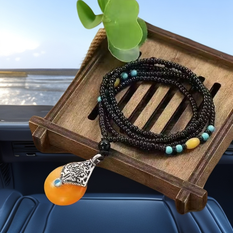 古法工艺精美米色吊坠个人用品吊坠