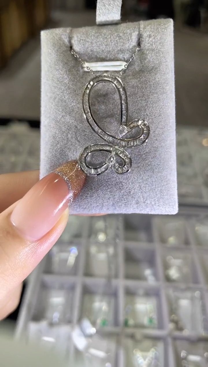 18K金镶嵌项链钻石S****S   YT