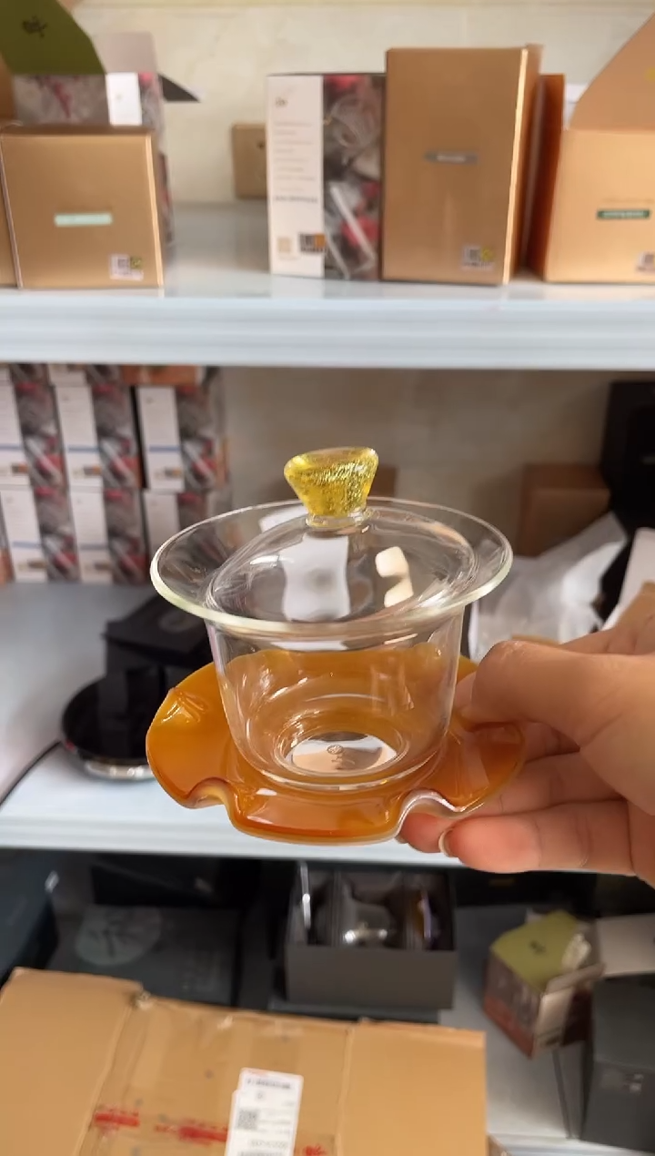 【闪购商品】绮彩/禾荷盖碗/金玉