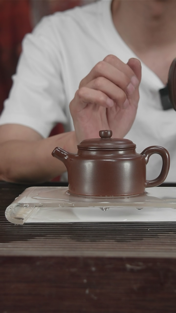茶壶紫砂原矿紫砂壶200CC68号