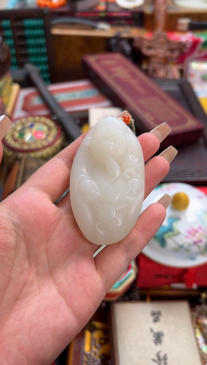 瓷片--------瓷---------白财神